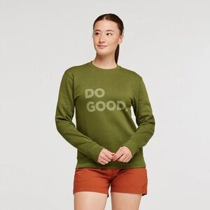 COTOPAXI Women’s “Do Good” Sweatshirt Crew Sweater Pullover Cotton Top Medium